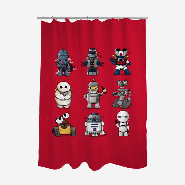 Little Robot-None-Polyester-Shower Curtain-Vallina84