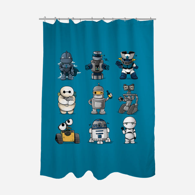 Little Robot-None-Polyester-Shower Curtain-Vallina84