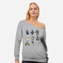 Little Robot-Womens-Off Shoulder-Sweatshirt-Vallina84