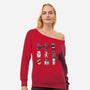 Little Robot-Womens-Off Shoulder-Sweatshirt-Vallina84