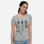 Little Robot-Womens-V-Neck-Tee-Vallina84