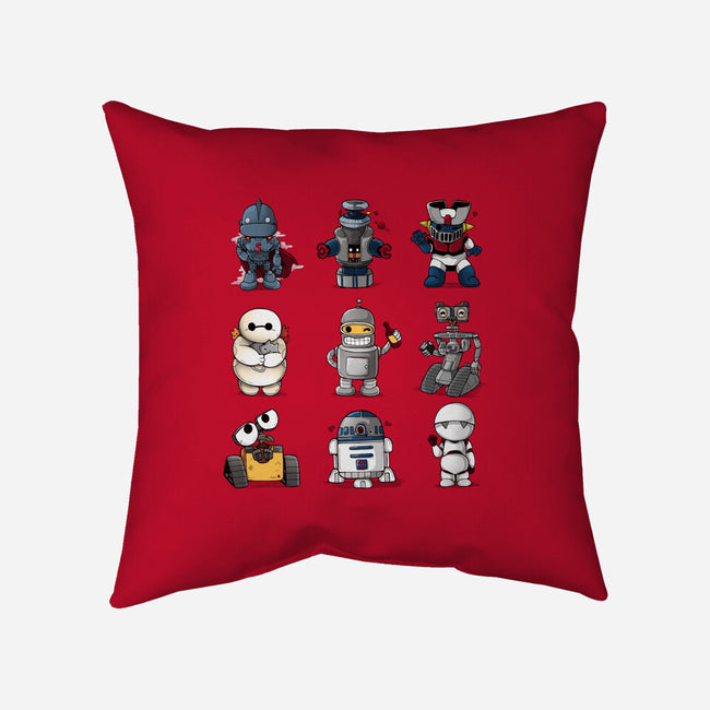 Little Robot-None-Removable Cover w Insert-Throw Pillow-Vallina84