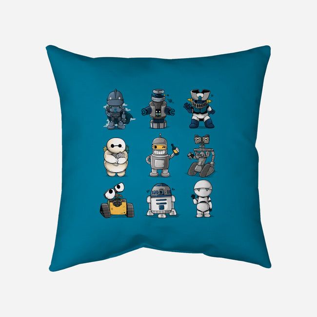 Little Robot-None-Removable Cover w Insert-Throw Pillow-Vallina84