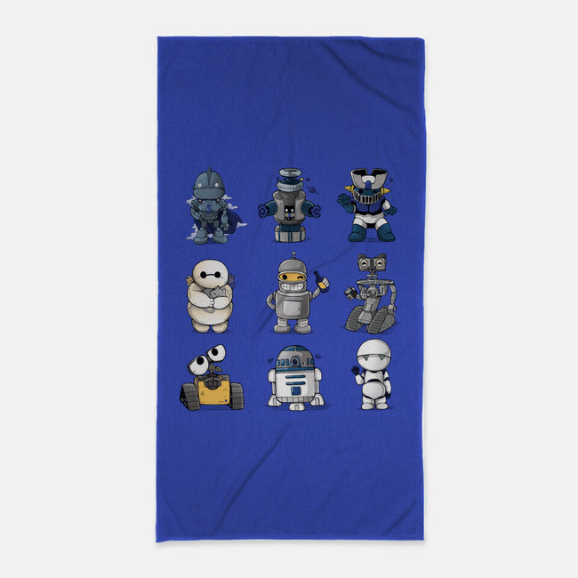 Little Robot-None-Beach-Towel-Vallina84