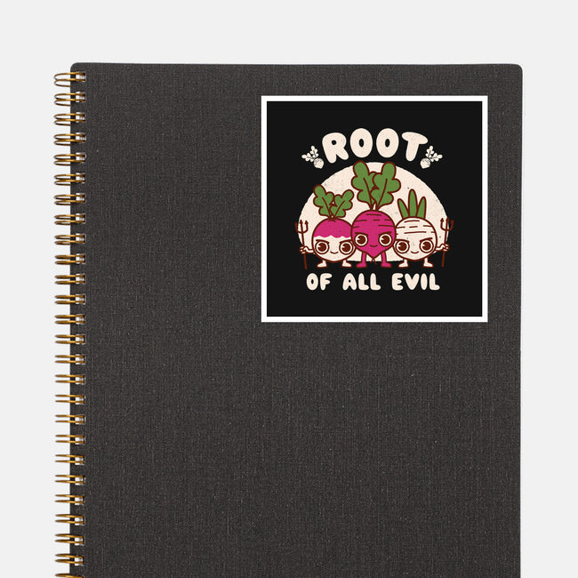 Root Of All Evil-None-Glossy-Sticker-Weird & Punderful