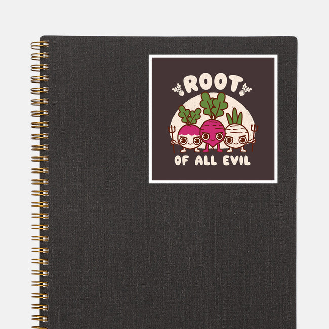 Root Of All Evil-None-Glossy-Sticker-Weird & Punderful