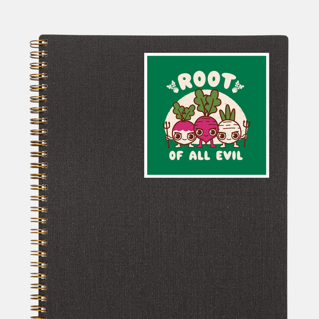 Root Of All Evil-None-Glossy-Sticker-Weird & Punderful