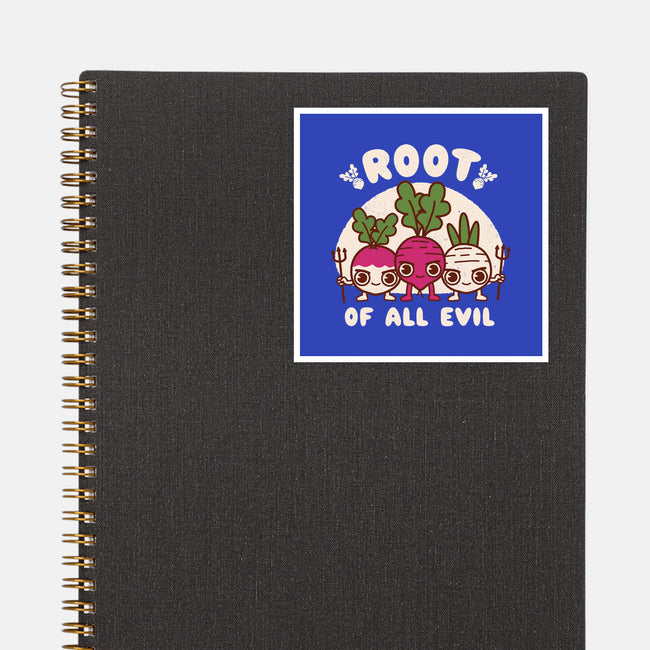 Root Of All Evil-None-Glossy-Sticker-Weird & Punderful