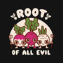 Root Of All Evil-Womens-Basic-Tee-Weird & Punderful