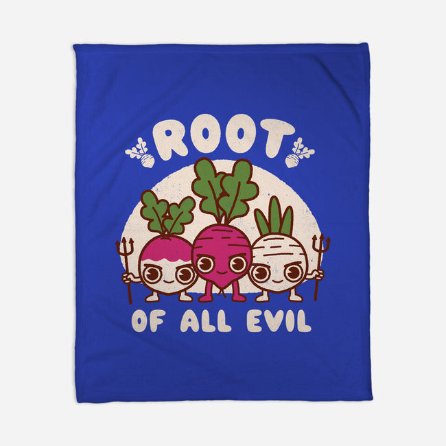 Root Of All Evil-None-Fleece-Blanket-Weird & Punderful