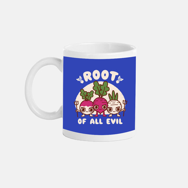 Root Of All Evil-None-Mug-Drinkware-Weird & Punderful