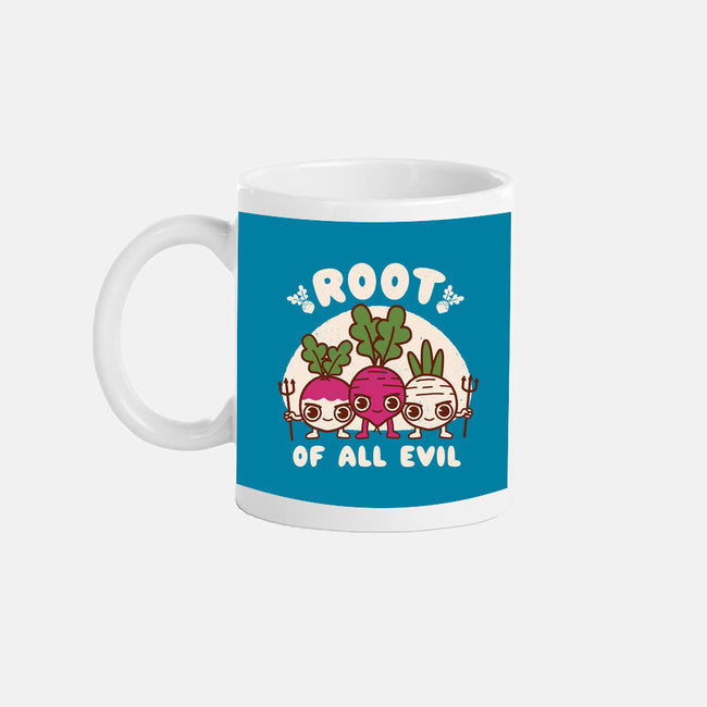 Root Of All Evil-None-Mug-Drinkware-Weird & Punderful