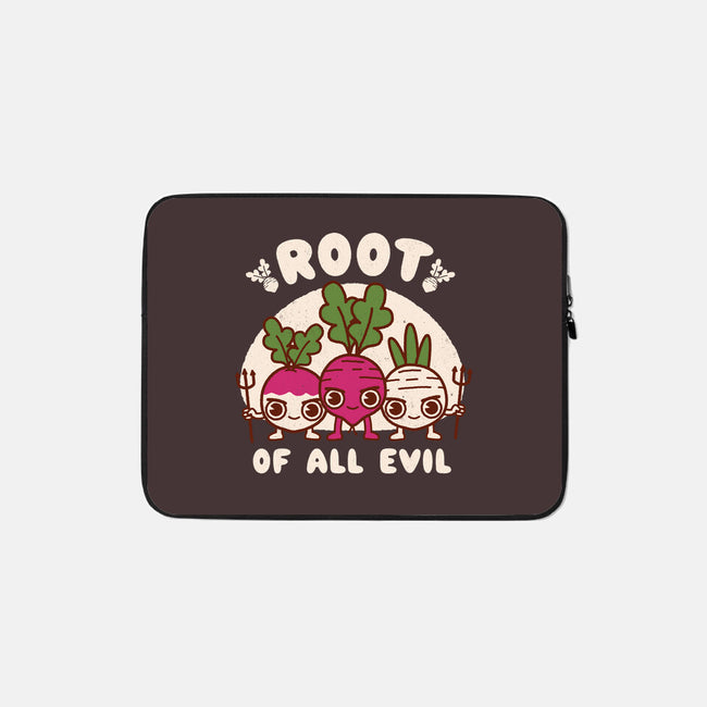 Root Of All Evil-None-Zippered-Laptop Sleeve-Weird & Punderful