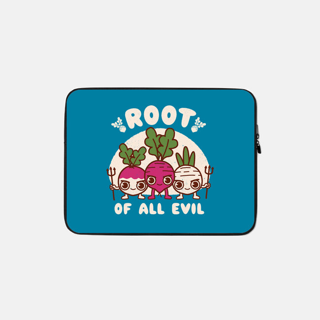Root Of All Evil-None-Zippered-Laptop Sleeve-Weird & Punderful