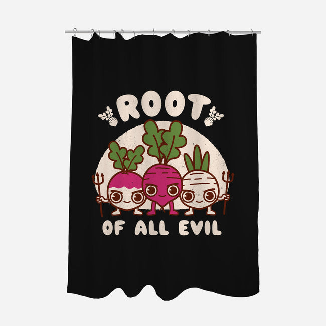 Root Of All Evil-None-Polyester-Shower Curtain-Weird & Punderful