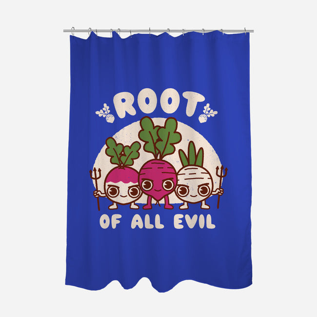 Root Of All Evil-None-Polyester-Shower Curtain-Weird & Punderful