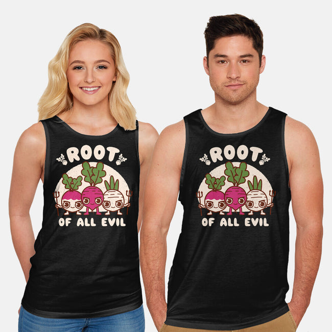 Root Of All Evil-Unisex-Basic-Tank-Weird & Punderful