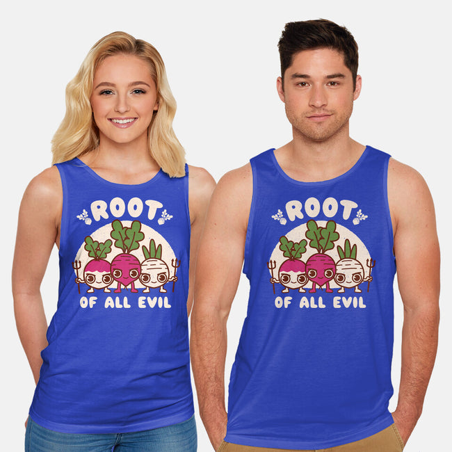 Root Of All Evil-Unisex-Basic-Tank-Weird & Punderful