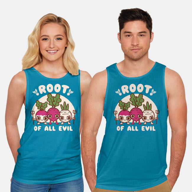 Root Of All Evil-Unisex-Basic-Tank-Weird & Punderful