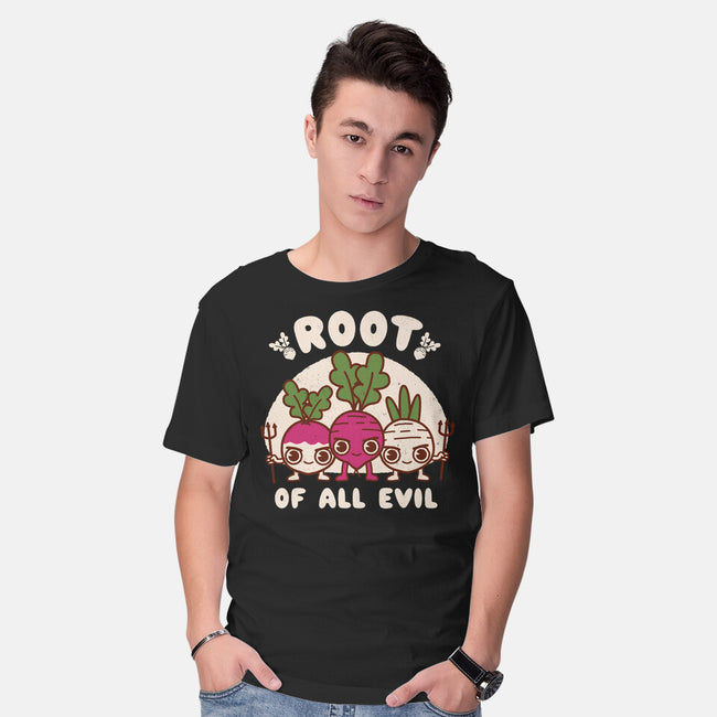 Root Of All Evil-Mens-Basic-Tee-Weird & Punderful