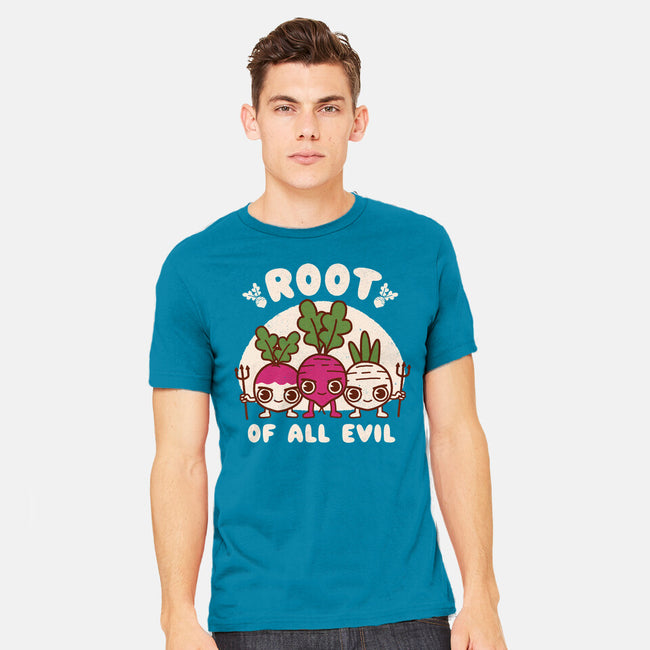 Root Of All Evil-Mens-Heavyweight-Tee-Weird & Punderful