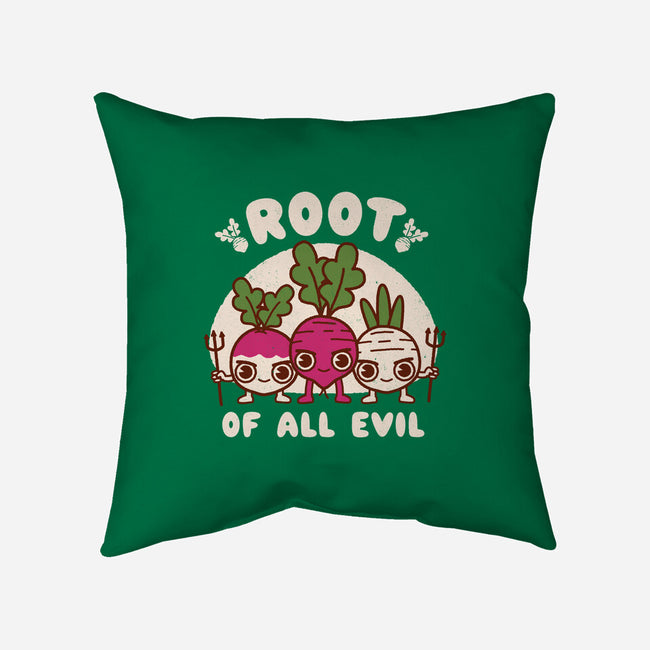 Root Of All Evil-None-Removable Cover w Insert-Throw Pillow-Weird & Punderful