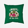 Root Of All Evil-None-Removable Cover w Insert-Throw Pillow-Weird & Punderful