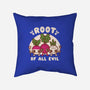 Root Of All Evil-None-Removable Cover w Insert-Throw Pillow-Weird & Punderful
