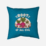 Root Of All Evil-None-Removable Cover w Insert-Throw Pillow-Weird & Punderful