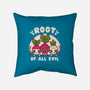 Root Of All Evil-None-Removable Cover-Throw Pillow-Weird & Punderful
