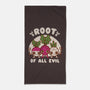 Root Of All Evil-None-Beach-Towel-Weird & Punderful