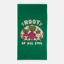 Root Of All Evil-None-Beach-Towel-Weird & Punderful