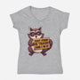 Fast Food Is Trash-Womens-V-Neck-Tee-tobefonseca