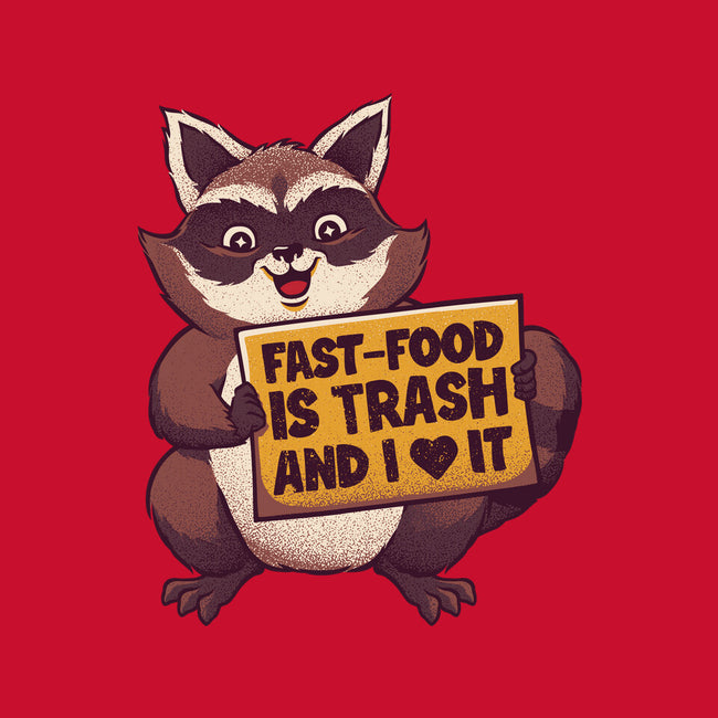 Fast Food Is Trash-None-Removable Cover w Insert-Throw Pillow-tobefonseca