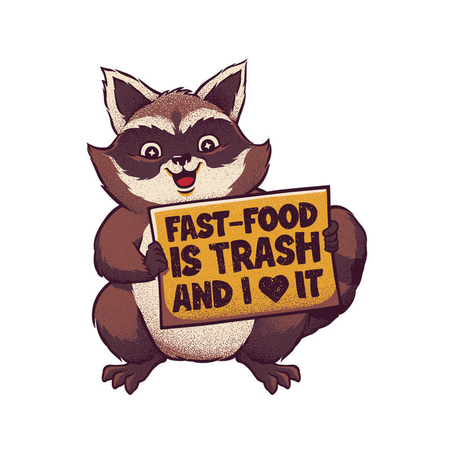 Fast Food Is Trash-None-Removable Cover w Insert-Throw Pillow-tobefonseca