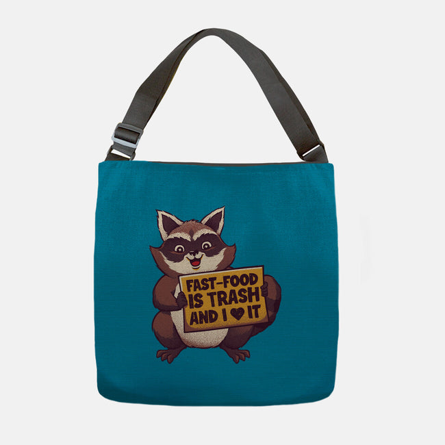 Fast Food Is Trash-None-Adjustable Tote-Bag-tobefonseca