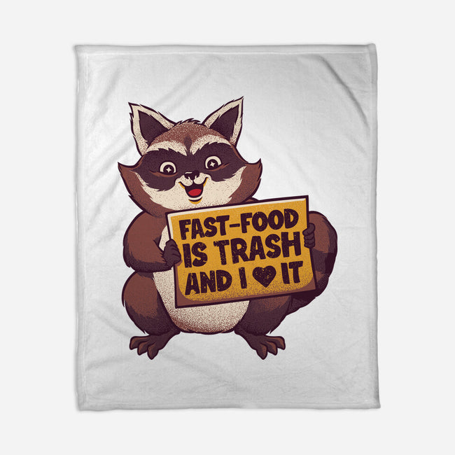 Fast Food Is Trash-None-Fleece-Blanket-tobefonseca