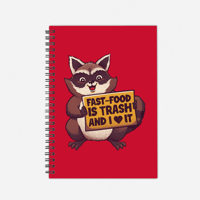 Fast Food Is Trash-None-Dot Grid-Notebook-tobefonseca