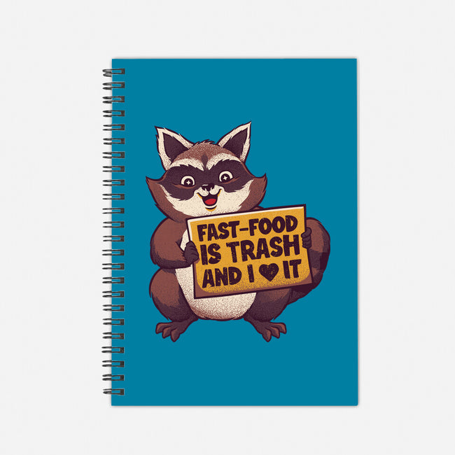 Fast Food Is Trash-None-Dot Grid-Notebook-tobefonseca