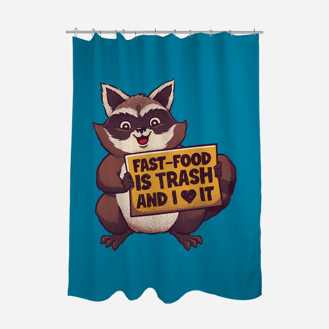 Fast Food Is Trash-None-Polyester-Shower Curtain-tobefonseca