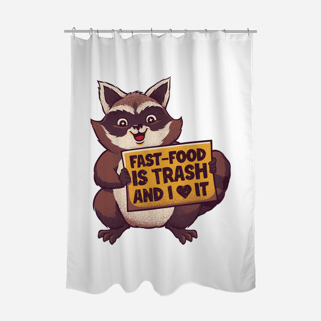 Fast Food Is Trash-None-Polyester-Shower Curtain-tobefonseca