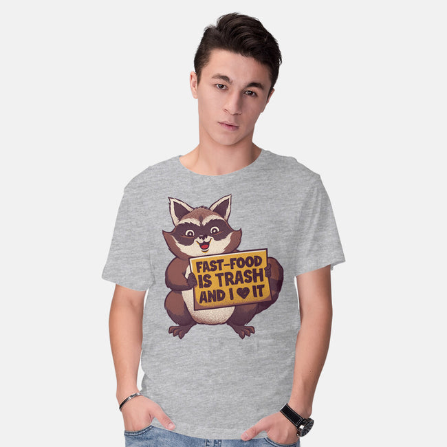 Fast Food Is Trash-Mens-Basic-Tee-tobefonseca