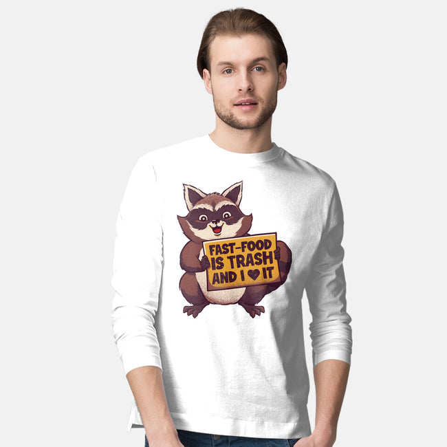 Fast Food Is Trash-Mens-Long Sleeved-Tee-tobefonseca