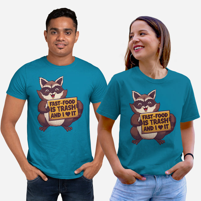 Fast Food Is Trash-Unisex-Basic-Tee-tobefonseca