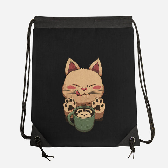 Kitty Latte-None-Drawstring-Bag-tobefonseca