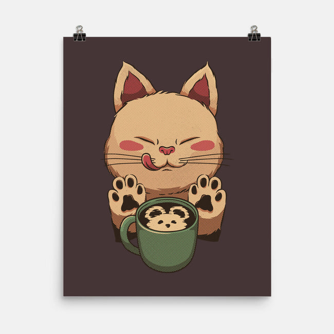 Kitty Latte-None-Matte-Poster-tobefonseca