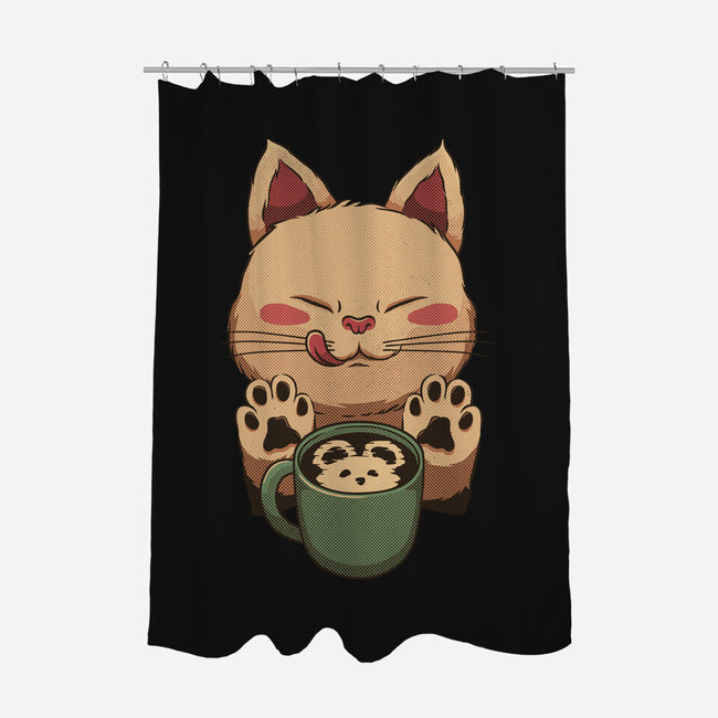 Kitty Latte-None-Polyester-Shower Curtain-tobefonseca