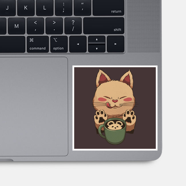 Kitty Latte-None-Glossy-Sticker-tobefonseca