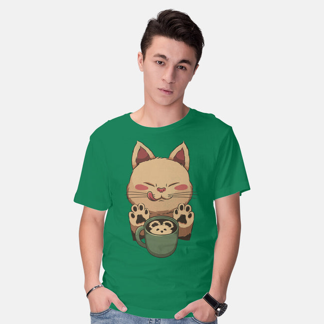Kitty Latte-Mens-Basic-Tee-tobefonseca