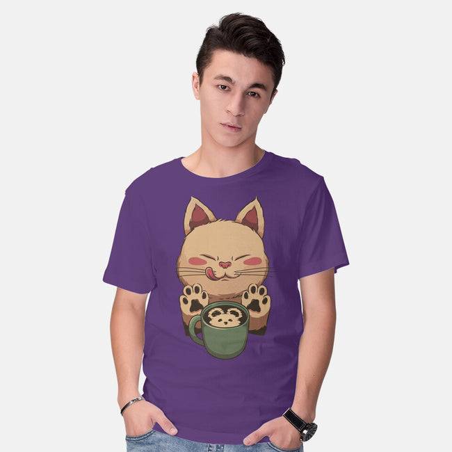 Kitty Latte-Mens-Basic-Tee-tobefonseca